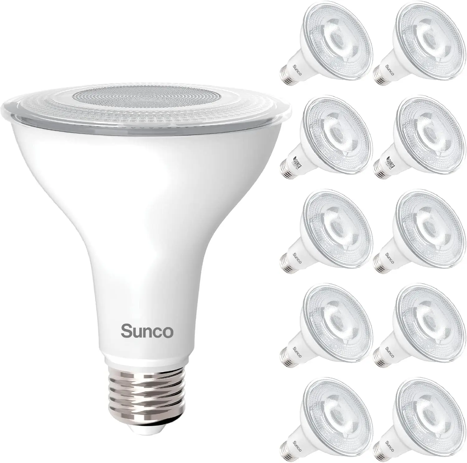 

10 Pack PAR30 LED Flood Light Bulbs, 850LM 11W Dimmable, IP65 Waterproof for Outdoor Use