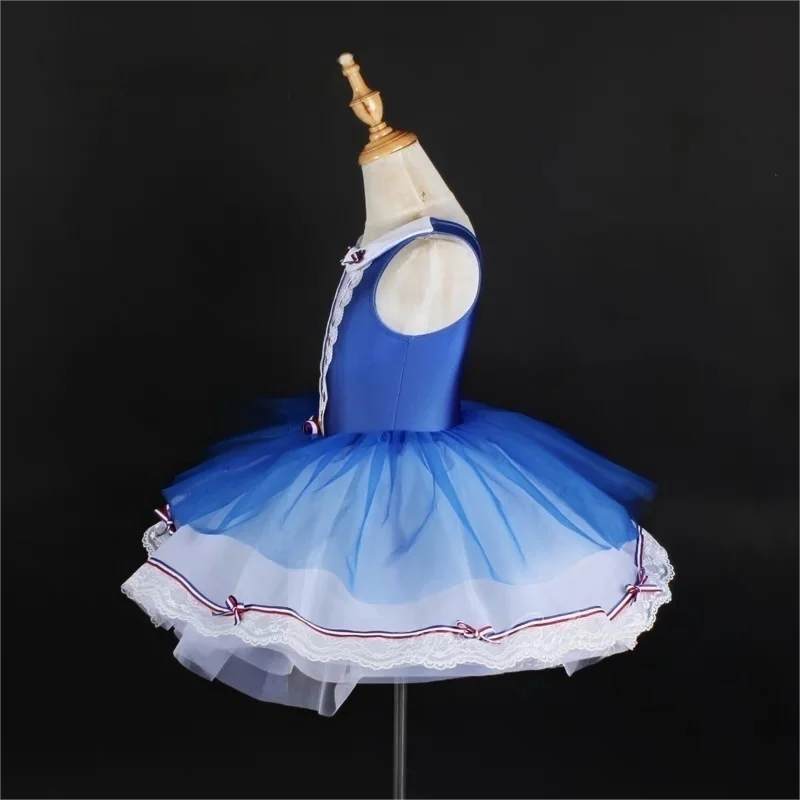 Costume da spettacolo per abito da principessa in tulle gonfio per ragazze primaverili ed estive per la presentazione sul palco.
