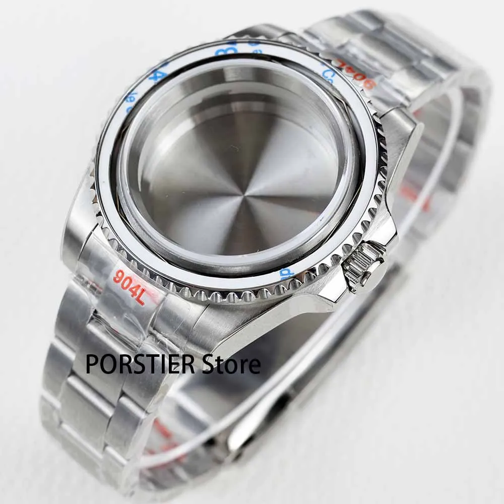 

High Quality 40mm Watch Case Stainless steel Sapphire Glass Waterproof for NH35 NH36 Movement 904L Oyster/ Jubilee Sub GMT Case