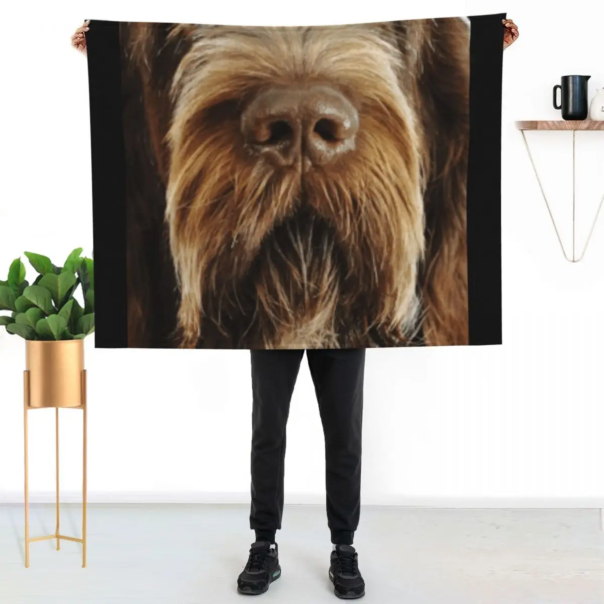 

Italian Spinone Dog Throw Blanket Cozy Home Blanket Gift for Christmas Holiday