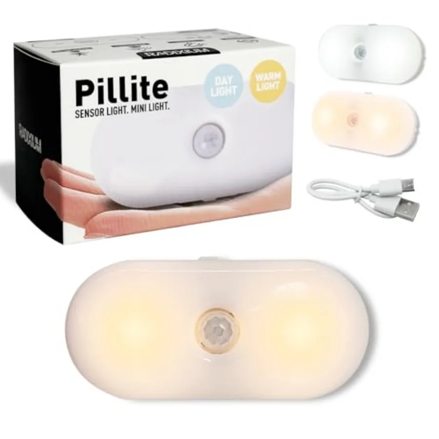 Rechargeable Motion Sensor Night Light with Magnetic Installation
