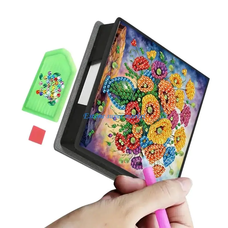 090B mémo Unique Art fleur Note Clip fait à main cadeau pour les femmes les filles