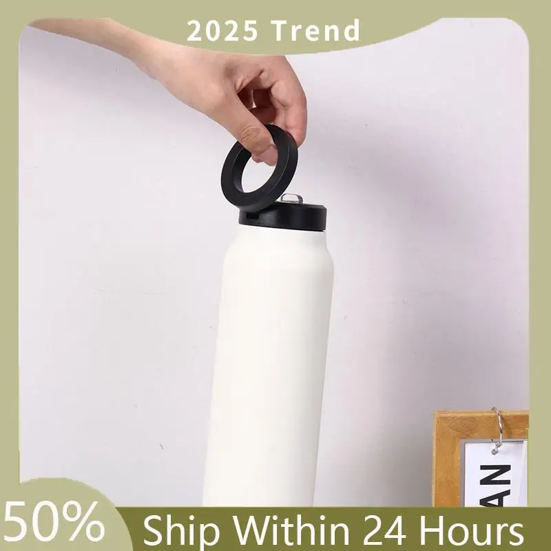 

A35F New Insulated Water Bottle With Magnetic Phone Holder, Made Of Stainless Steel