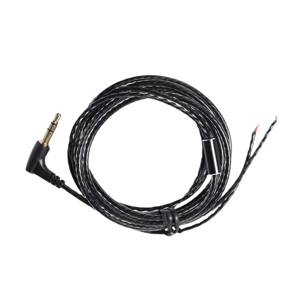 

1Pcs DIY Earphone Repair Cable Black 1.2m Lc- Anoxic Copper Wire Elastic Tough Earphone Repair Wire Replacement Accessories