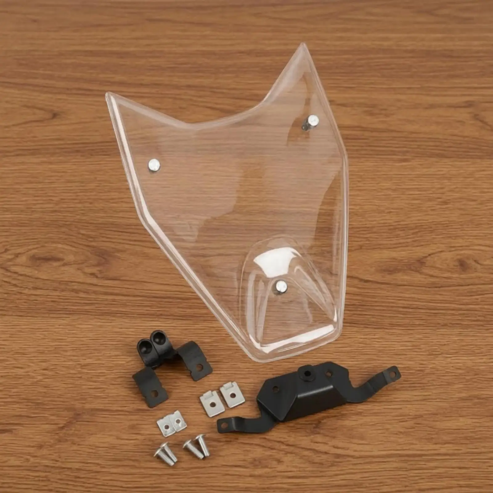 Headlight Guard with Transparent Panel | Impact-Resistant, Transparent, Motorcycle Headlight Guard, for long-distance riding