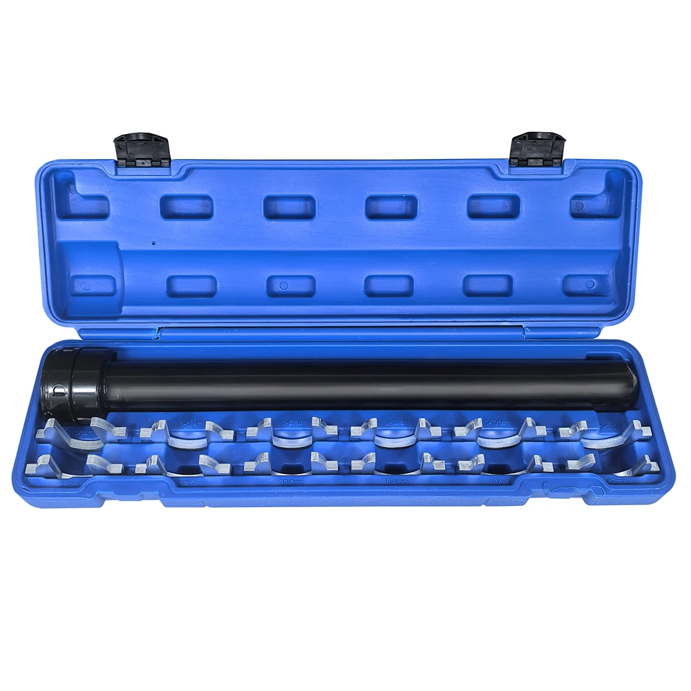 Automotive Inner Tie Rod Tool Set with 12 Crowfoot Adapters 1/2 Inch Drive Tube Tie Rods Tool for Auto Car Truck