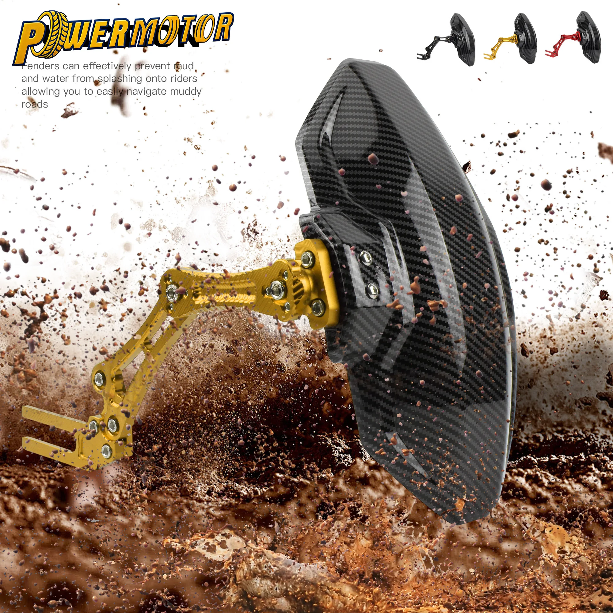 Motocross Spatbord Verstelbaar Wiel Spatbord Verleng Extender Onderdelen Voor Honda Yamaha Dirt Pit Bike Motorcycle Universele Accessoires