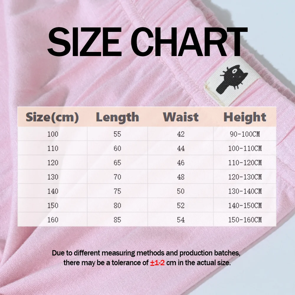 Spring Summer Girls Ultra-Thin Modal Pants Kids Soft Elastic Leggings Girl Children Skinny Solid Color Trousers Clothes 3-15Y