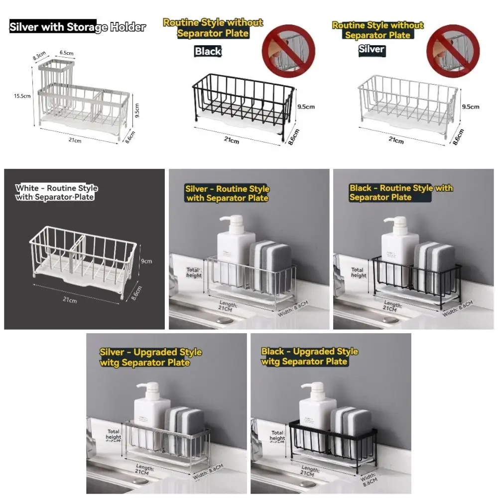 Stainless Steel Kitchen Sink Rack Self-draining Rustproof Drain Rack Organizer Save Space Chopsticks Holder