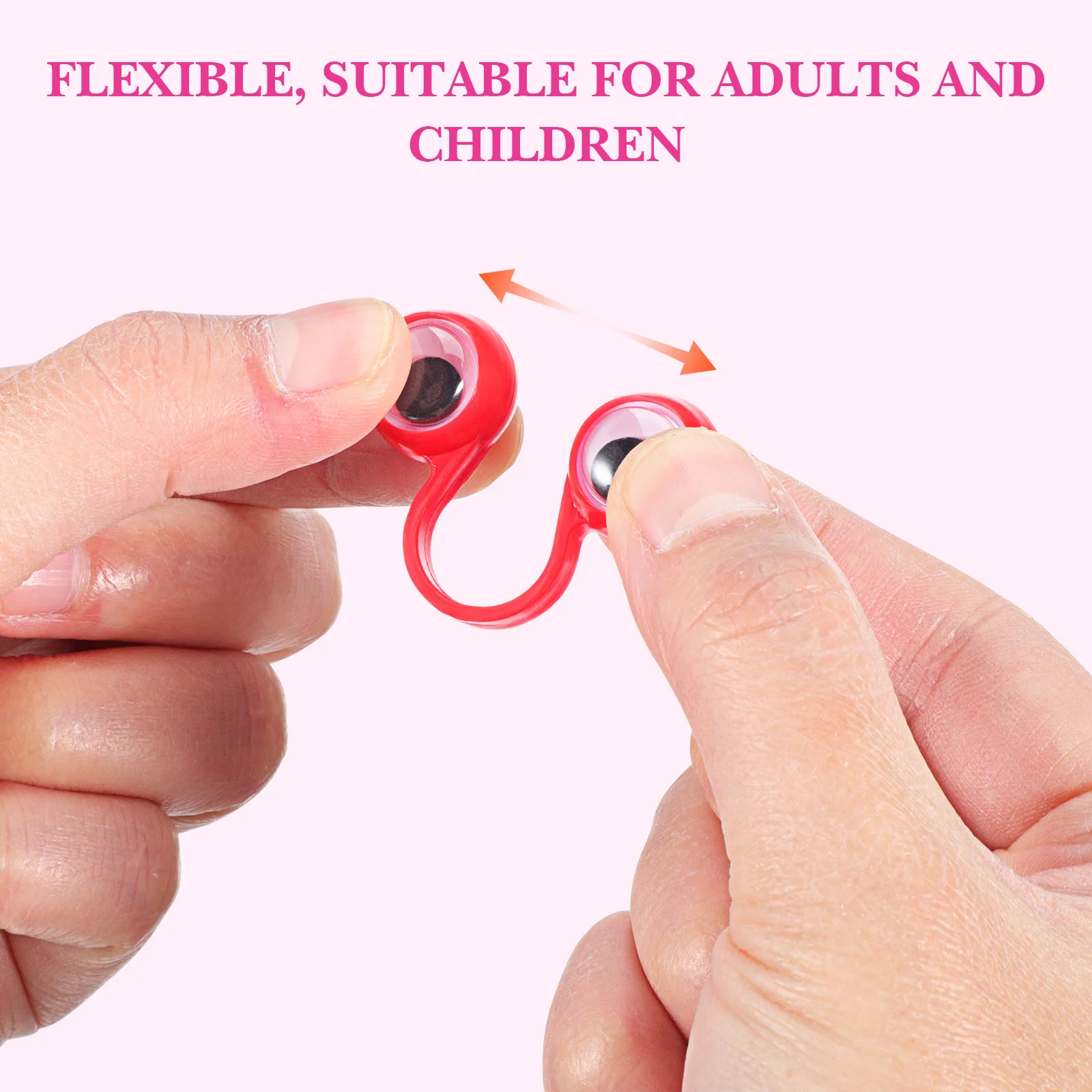 20 pçs mão dedo grandes olhos fantoches multicolorido superfície lisa para contar histórias ensino rpg festa presente educacional