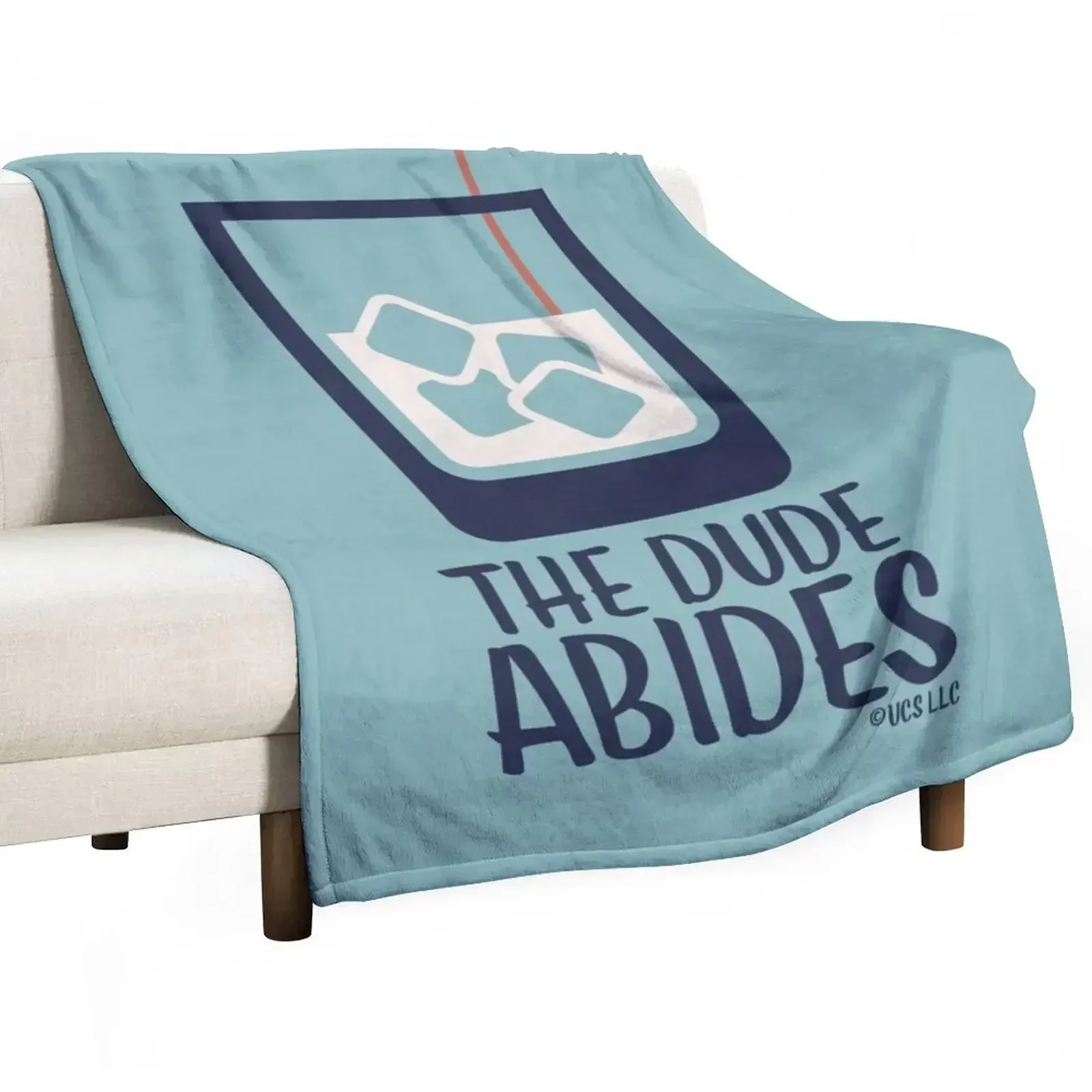 The Dude Abides - The Big Lebowski Throw Blanket Plush Single Retros Blankets