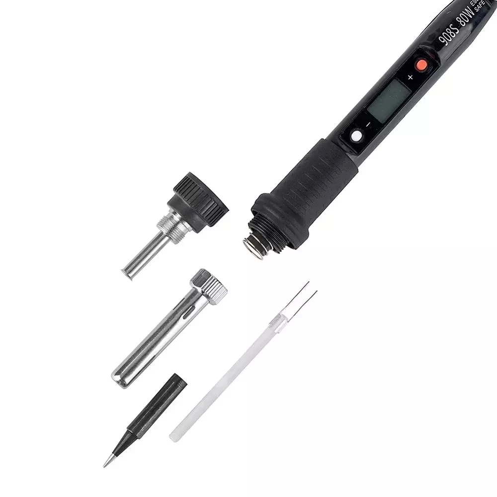 JCD 908S Electronic Soldering Iron With LCD Digital Adjustable Temperature 110V 220V Welding Repair Tools 80W Welding Equipment