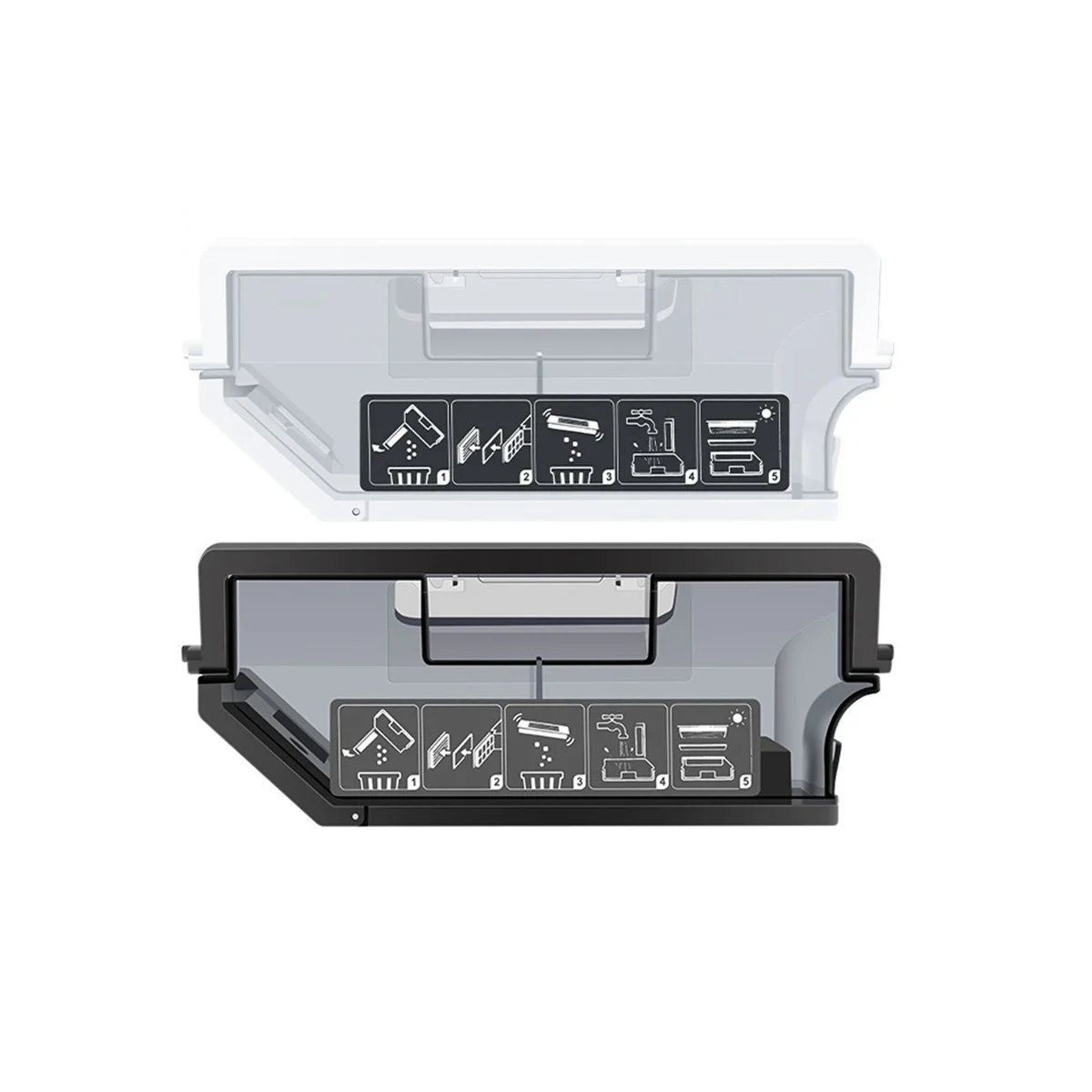 A09G-먼지 상자 Deebot X1 OMNI/ T10 진공 청소기 쓰레기통 액세서리 용 먼지통 컨테이너 부품 흰색