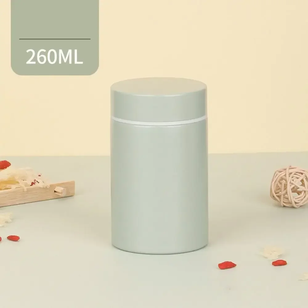 Cute Portable Insulation Cup Mini Pocket Stainless Steel Thermal Water Bottle White Fungus 260ML Braising Beaker
