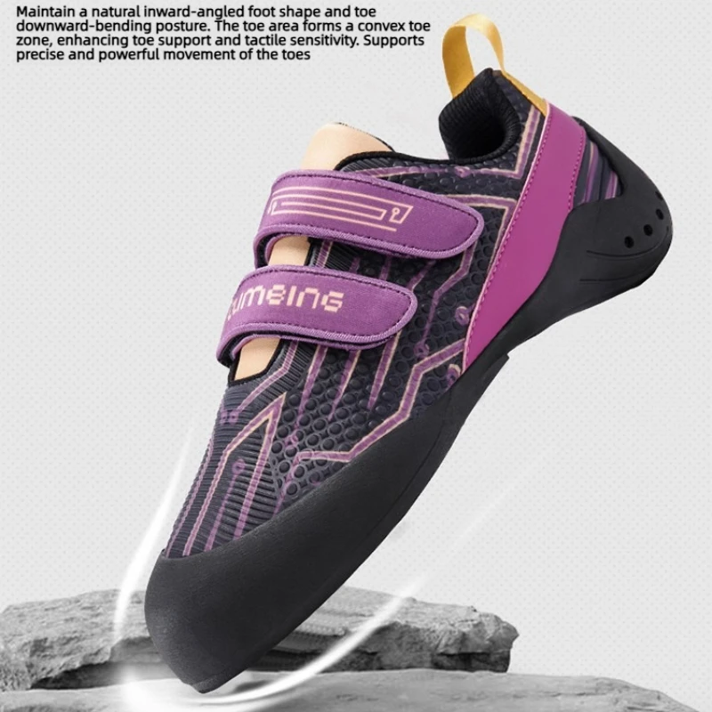 Men's Women's Entry-Level Rock Climbing Shoes Indoor Outdoor Climbing Shoes Professional Rock-Climbing Bouldering Training Shoes
