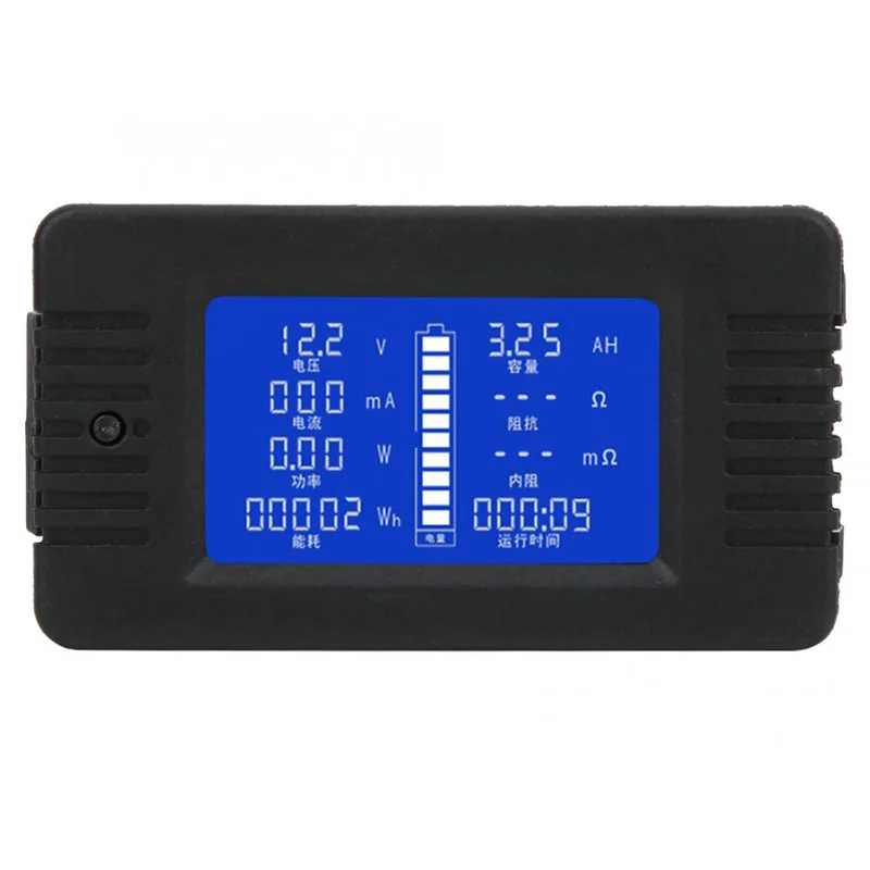 PZEM-015 Digital Battery Tester Voltmeter Ammeter Power Voltage Current Impedance Capacity Energy Time Meter Monitor Detector