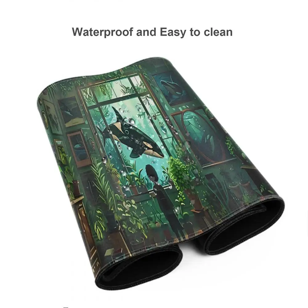 Extra Large Whale & Boy Gaming Mouse Pad New Computer Office Table Mats XXL HD Rubber Anti-slip Keyboard Mousepads Long Desk Mat