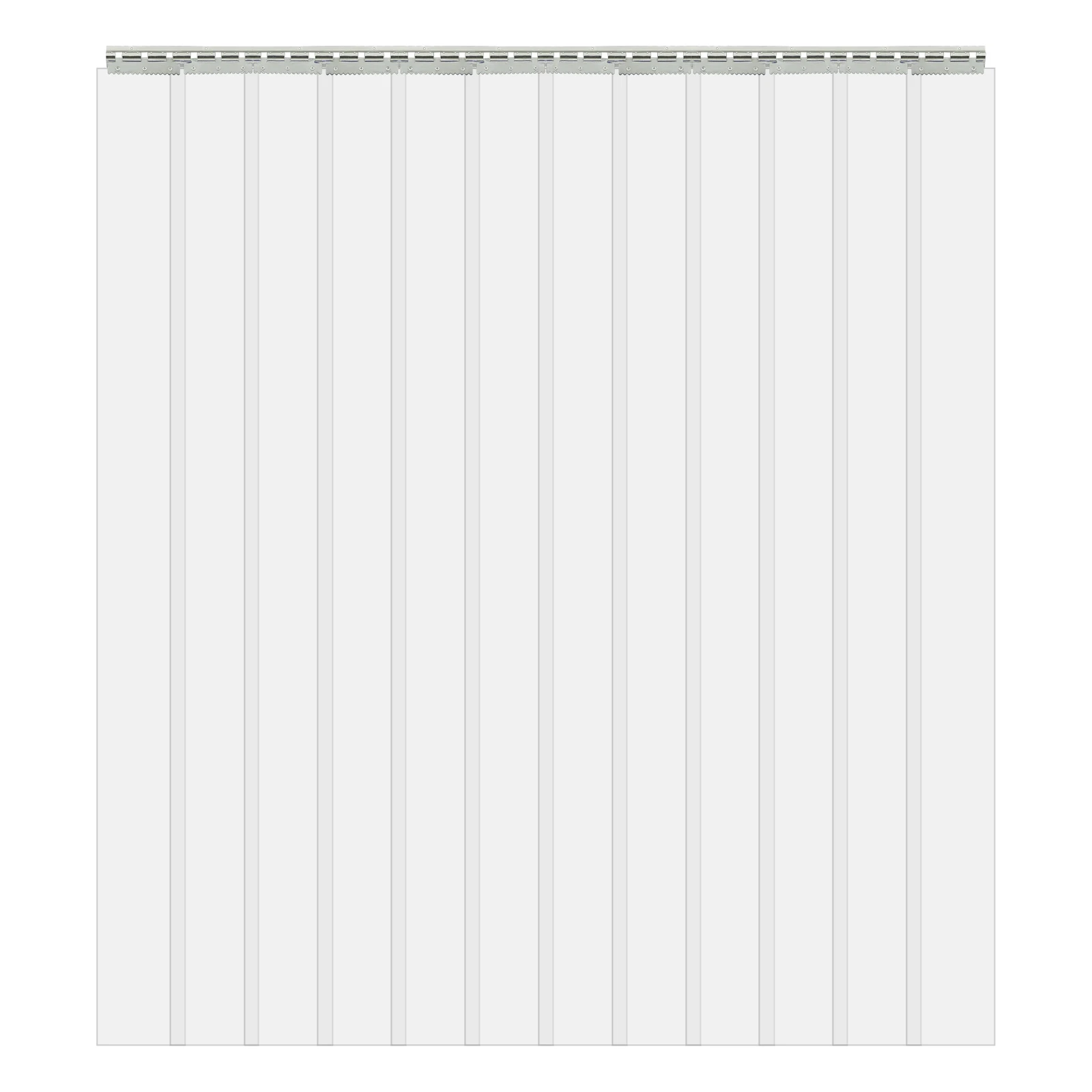 1.8*2.1m PVC Freezer Door Curtain Thermal Insulated Strip Door Curtain Winter Doorway Cover Screen for Warehouse Kitchen