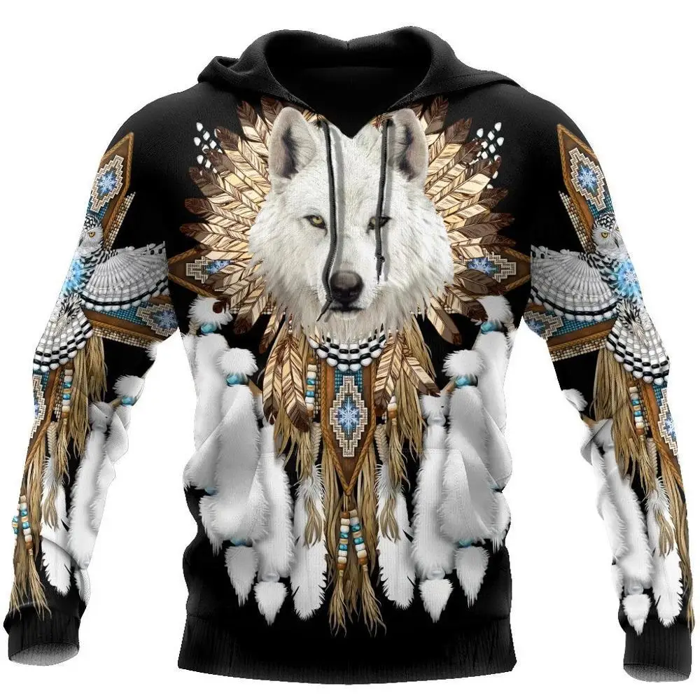 Autumn New 3D Digital Print Air Layern Hooded Pullover Men Sport Hip Hop Animal Hoodied Sweatshirt