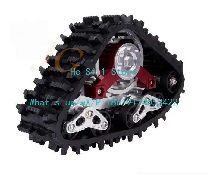 4PCS Aluminum All-Terrain Tracks Wheels Snow Tires Set for Traxxas TRX4 TRX-4 Defender Bronco G500 1/10 RC Crawler