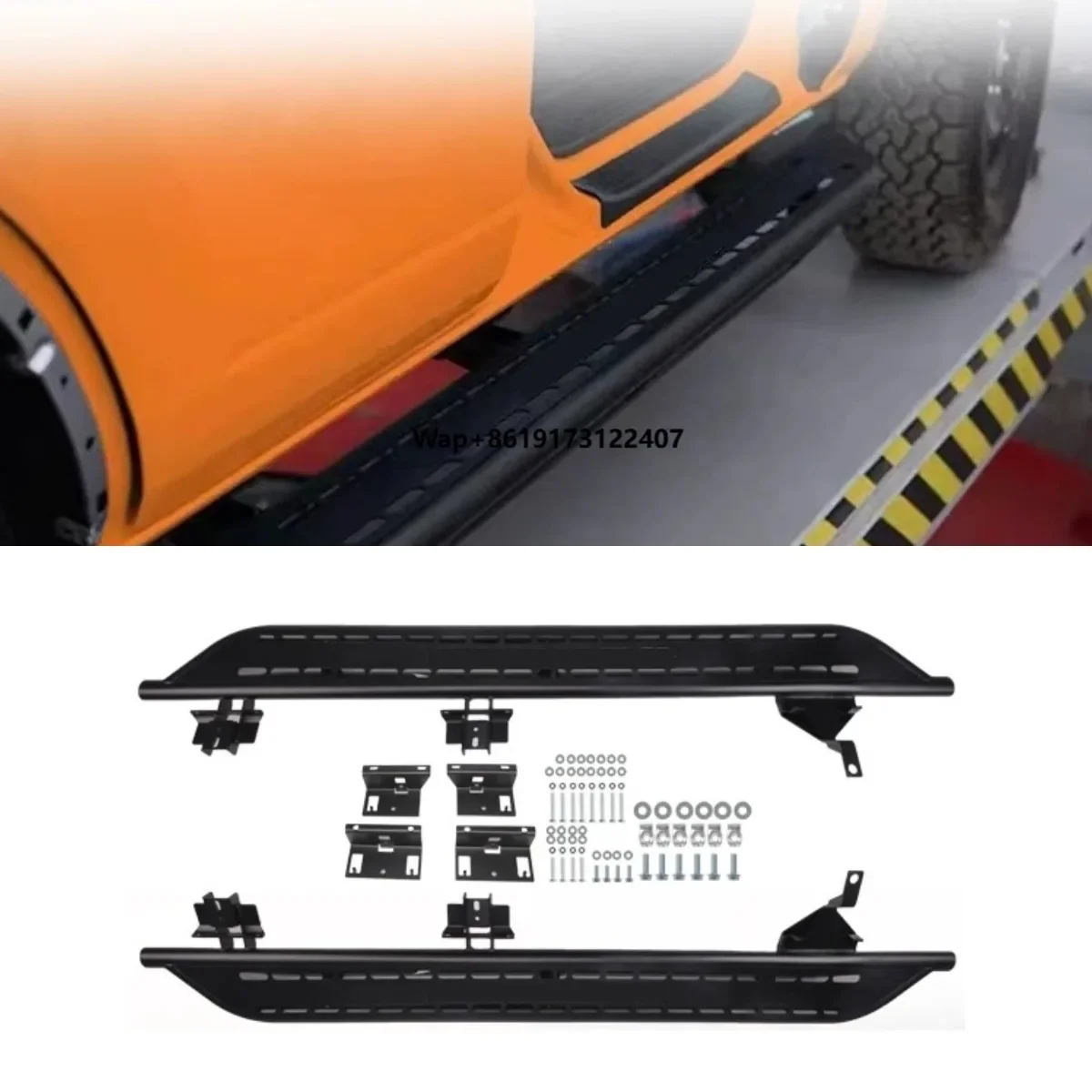 

Car Side Footboard Side Steps Welcome Pedal For 2021-2023 Body Kit Car Accessories