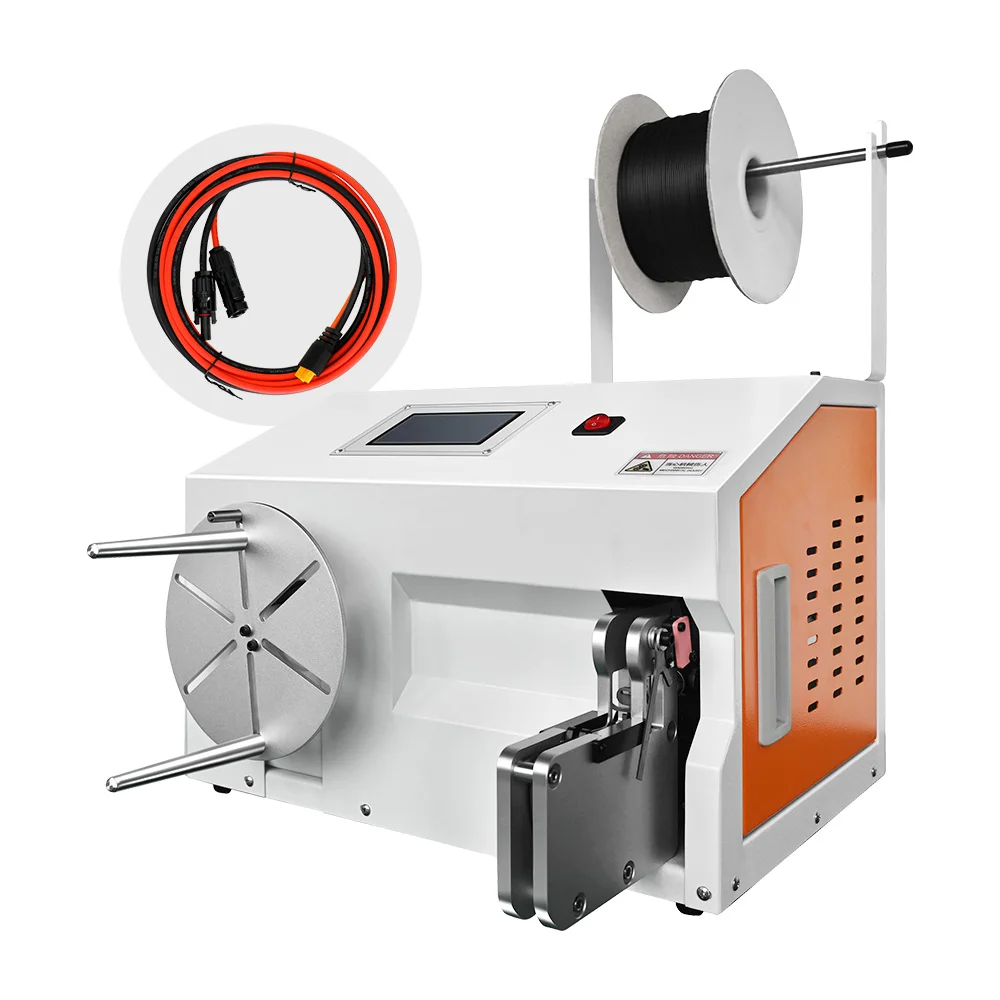 

High-speed automatic cable harness winding electromechanical sub-wire touch screen single wire winding machine