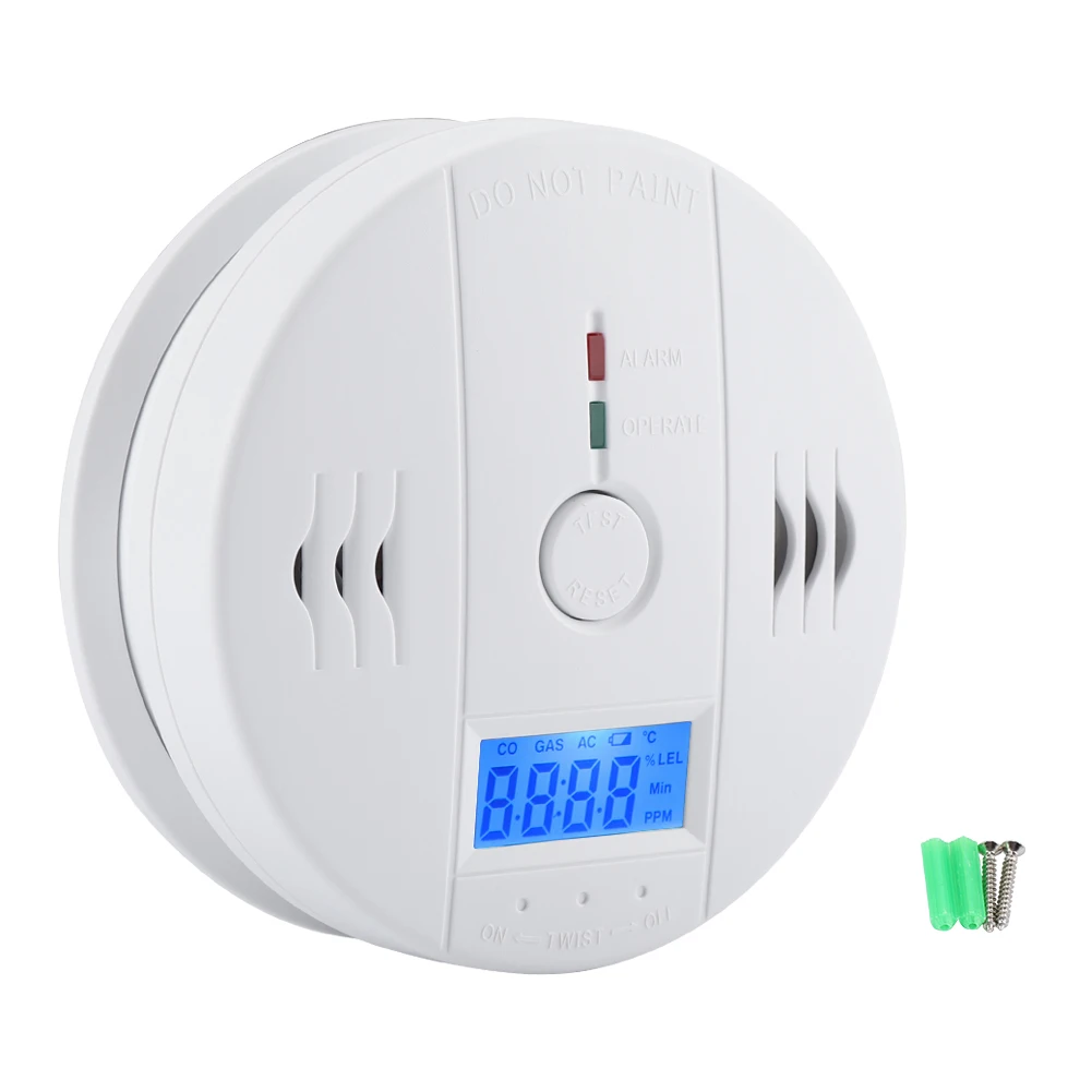 Household LCD Digital Carbon Monoxide Detector CO Alarm CO Sensor Monitor Carbon Monoxide Detector