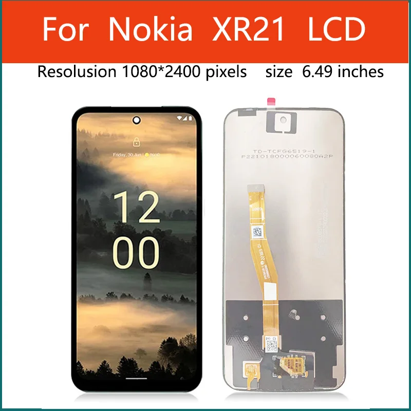 For Nokia XR21 LCD Display Touch Screen Digitizer Assembly Screen Replacement Repair Parts 6.49