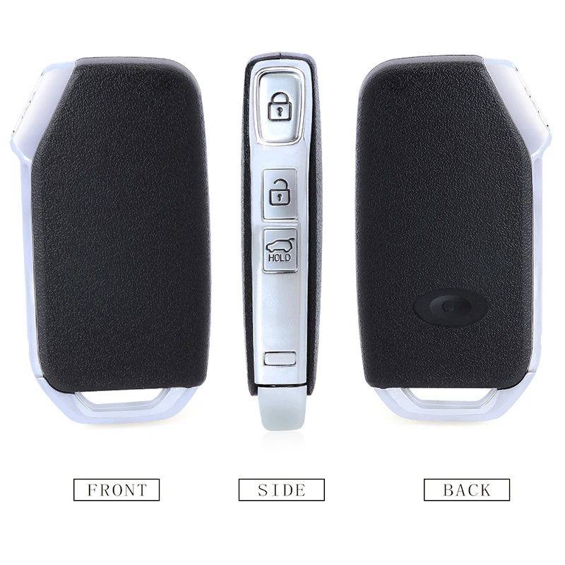 KEYECU 433MHz 8A Chip FCC ID: FOB-4F23 PN: 95440-G5200 4 przyciski obudowa inteligentnego pilota z kluczykiem samochodowym Fob dla KIA Niro 2019