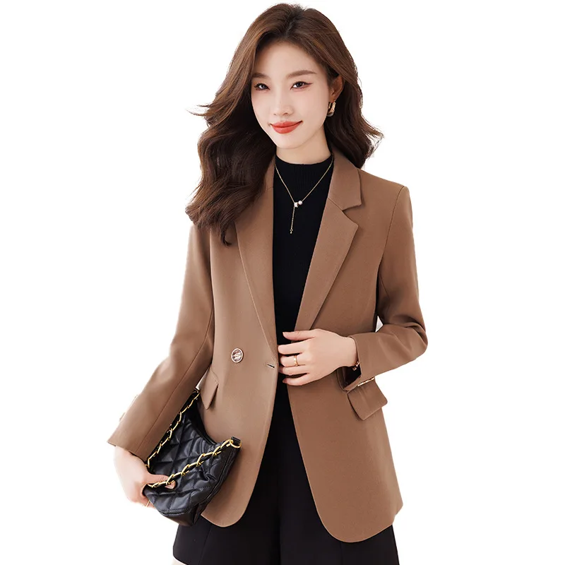 새로운 스타일리시 패션 정장 캐주얼 여성용 긴팔 프로페셔널 블레이저 포멀 재킷 워크웨어8830