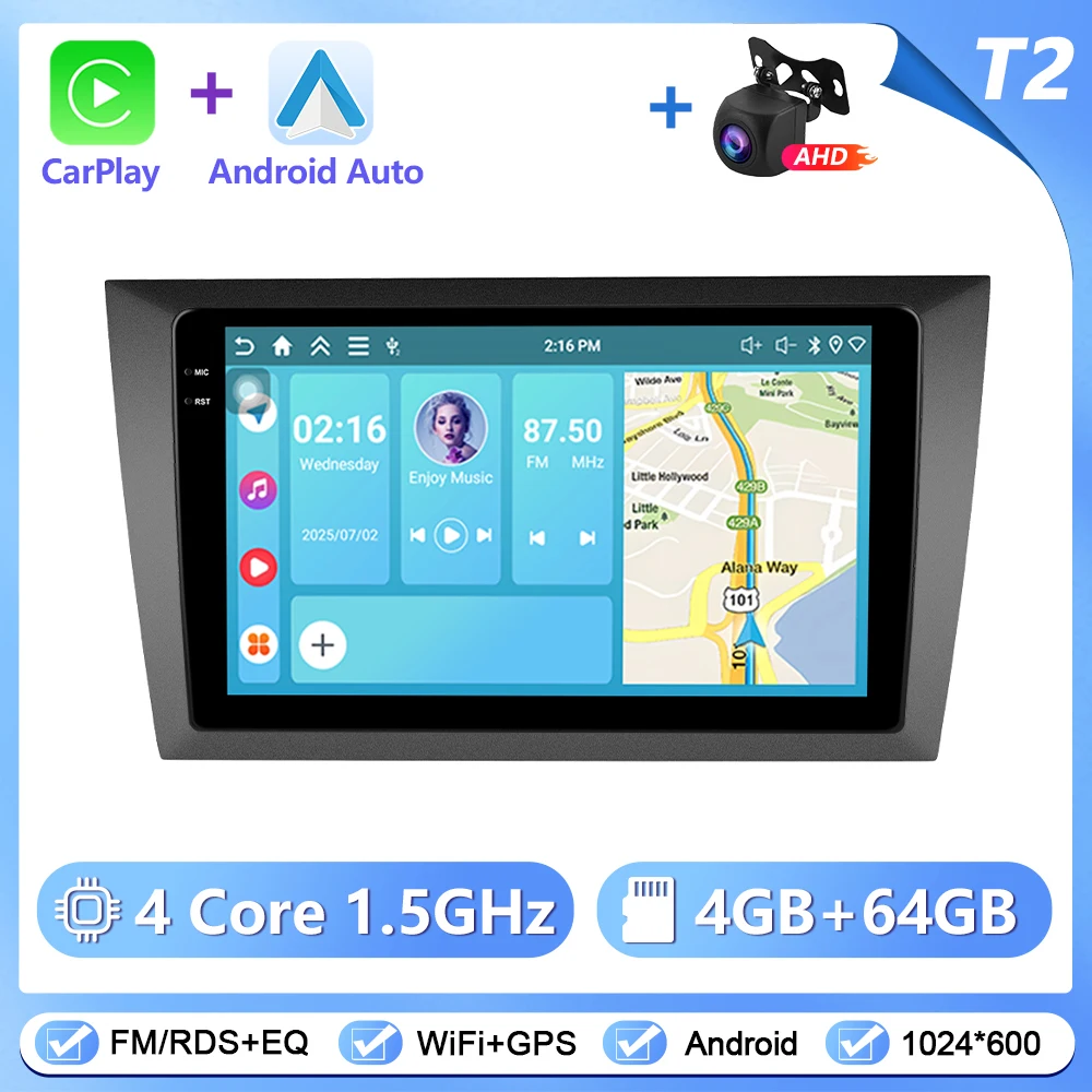 Podofo CarPlay Android Auto autoradio voor Volkswagen Golf 6 2010-2013 GPS Intelligent Systems Stereo Multimedia autoradio