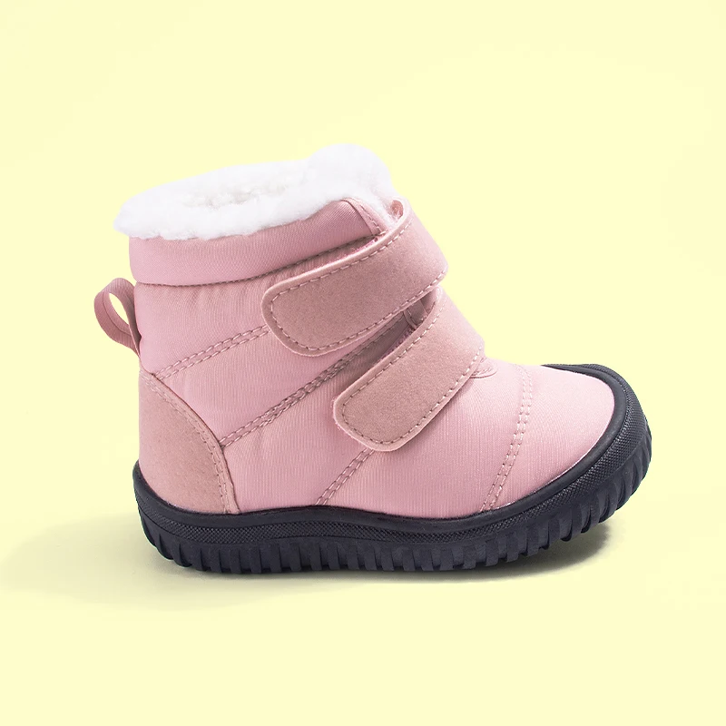 

Новое зимнее поступление, черные, розовые двухцветные повседневные универсальные удобные хлопковые ботинки на мягкой подошве для девочек на флисовой подкладке