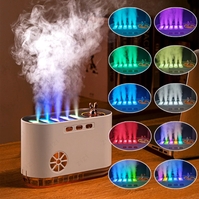 Dynamic Pickup Atomizing Humidification Aromatherapy Machine 5 Spray Heads with Colorful Atmosphere Light Aromatherapy Machine