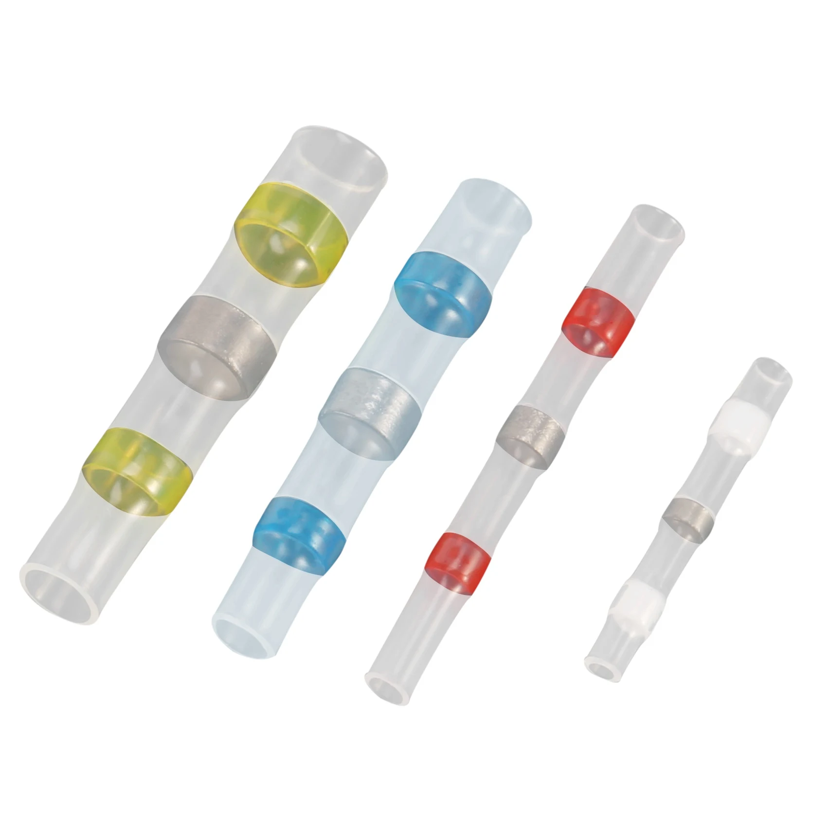 YLS-Self Solder Heat Shrink Butt Connectors With Solder, Waterproof Solder Wire Connectors, Solder Sleeves For All Electrical So