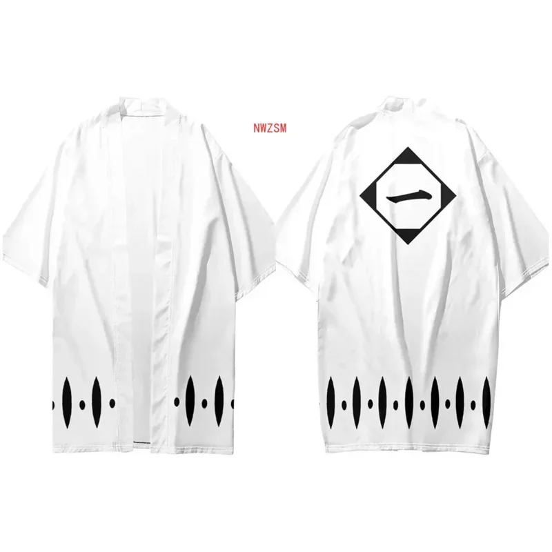 Disfraz de Cosplay de Anime Bleach Gotei 13 Kyoraku Shunsui para hombres, capa, bata, Roleplay, fantasía, Halloween, Carnaval, ropa para disfraz