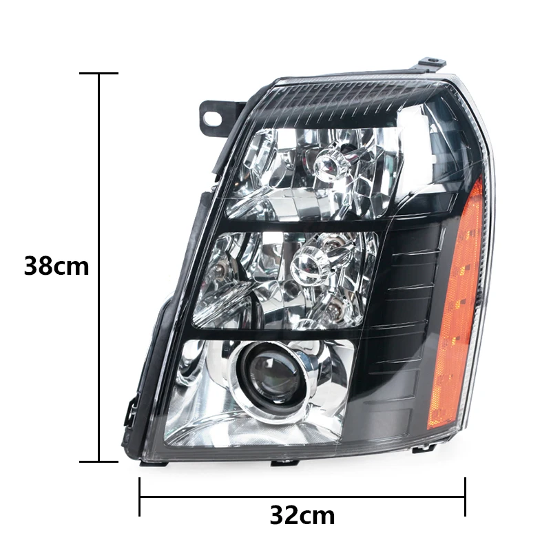 For Cadillac Escalade 2007 2008 2009 2010 2011 2012 2013 2014 Car Front Bumper Headlights Headlamp Headlamps Without Bulbs