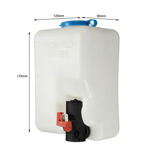 Imagen 2 del producto Kit de botella limpiaparabrisas de coche de 12V, tanque de agua, bomba de depósito de lavadora de 1,5 l, Kit de botella, herramienta de limpieza Universal para limpiaparabrisas