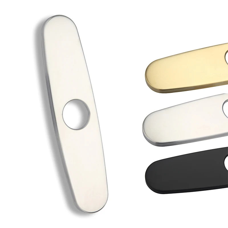 

1PC Faucet Plate Hole Tap Cover Deck Plate Stainless Steel Bathroom Kitchen Sink For Most Single Hole Faucet