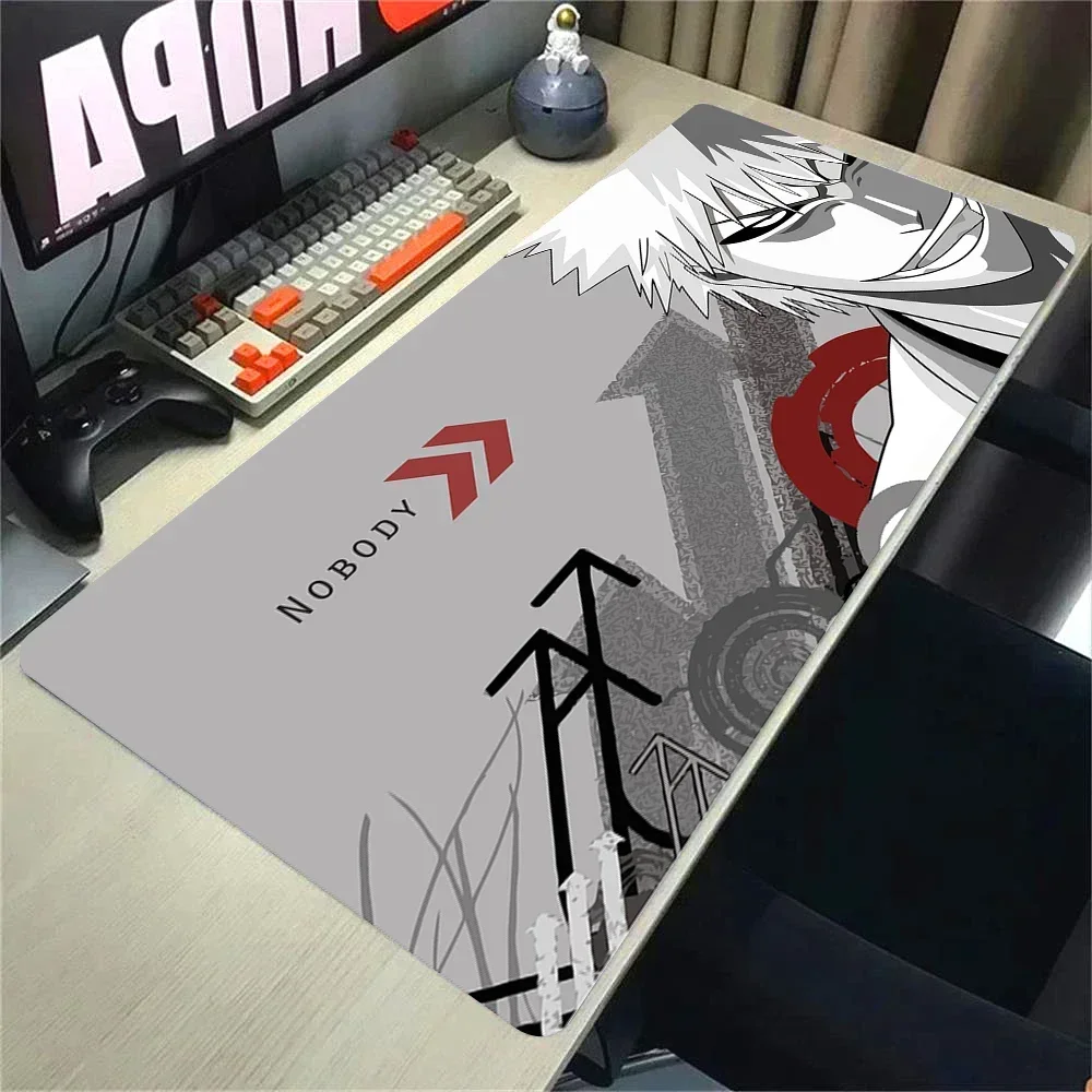 CIFBUY BLEACH Anime Large Mouse Pad, Black White Character Art Keyboard Mat for Gaming Desk Bedroom Office