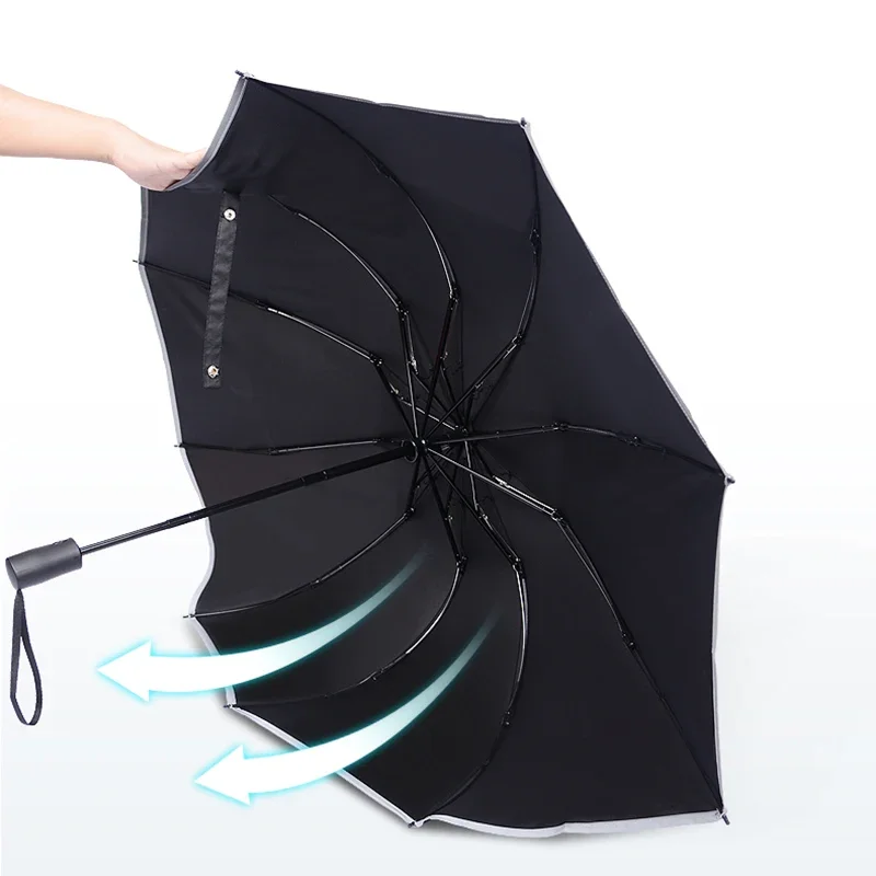 Youpin Folding Automatic Umbrella Rain Wind Resistant Trip Umbrellas Portable Reverse Umbrella for Youpin Ecological Chain