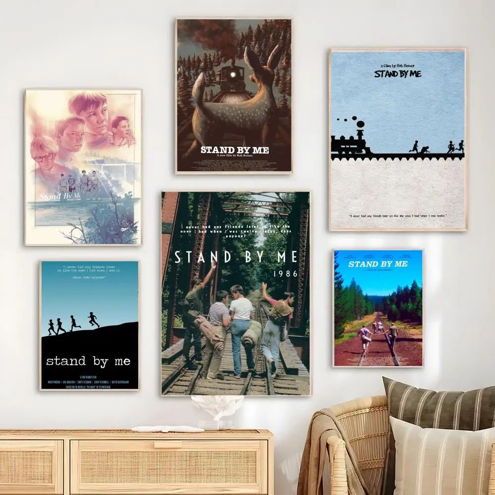 Movie S-Stand By Me Poster Bedroom Living Room Study & Beyond Self Adhesive Decor + Perfect Gift