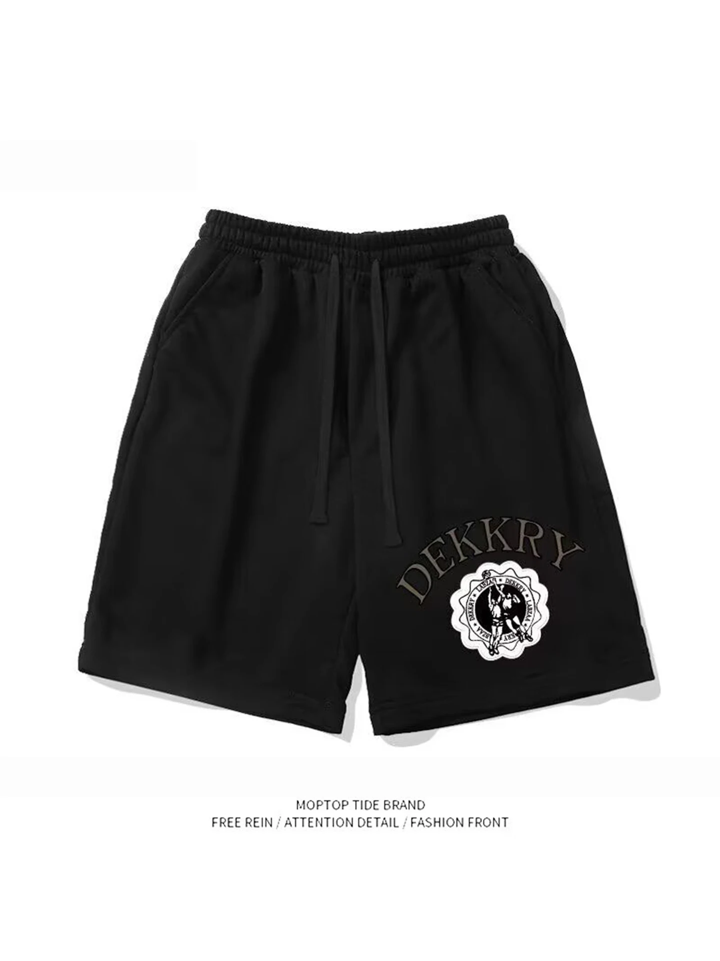 

Loose Men's Short Pants Summer New Style American Trendy Brand Letter Print Casual Sports Five-Point Pants Versatile Loose Fit