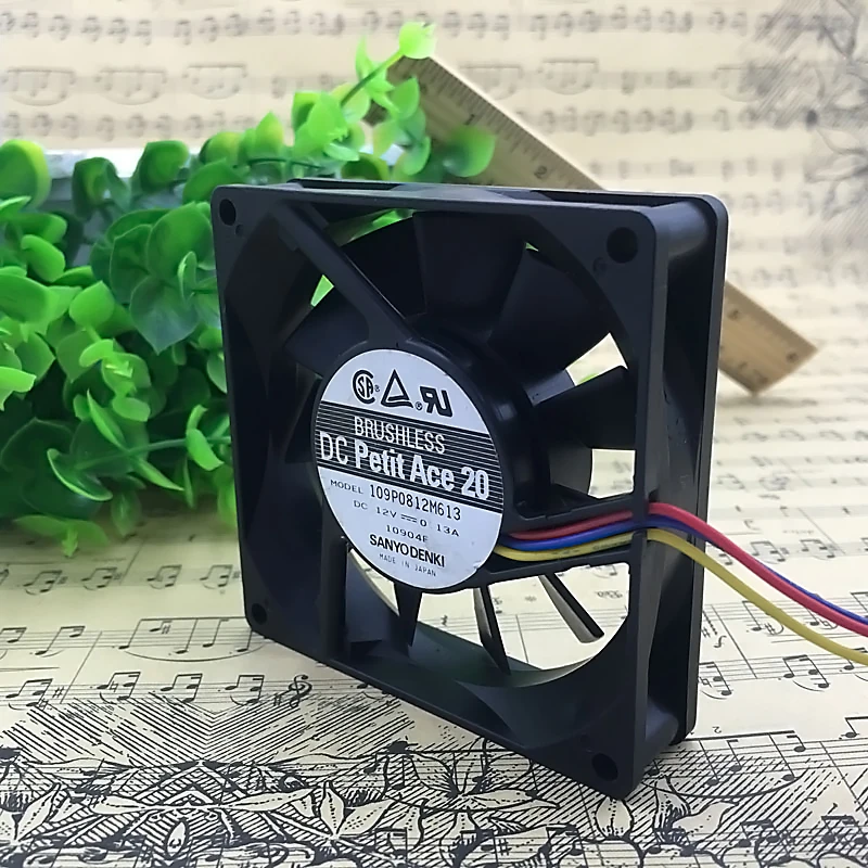 ORIGINAL 109P0812M613 12V 0.13A 8020 80*80*20mm KIPAS PENDINGIN RADIATOR BARU