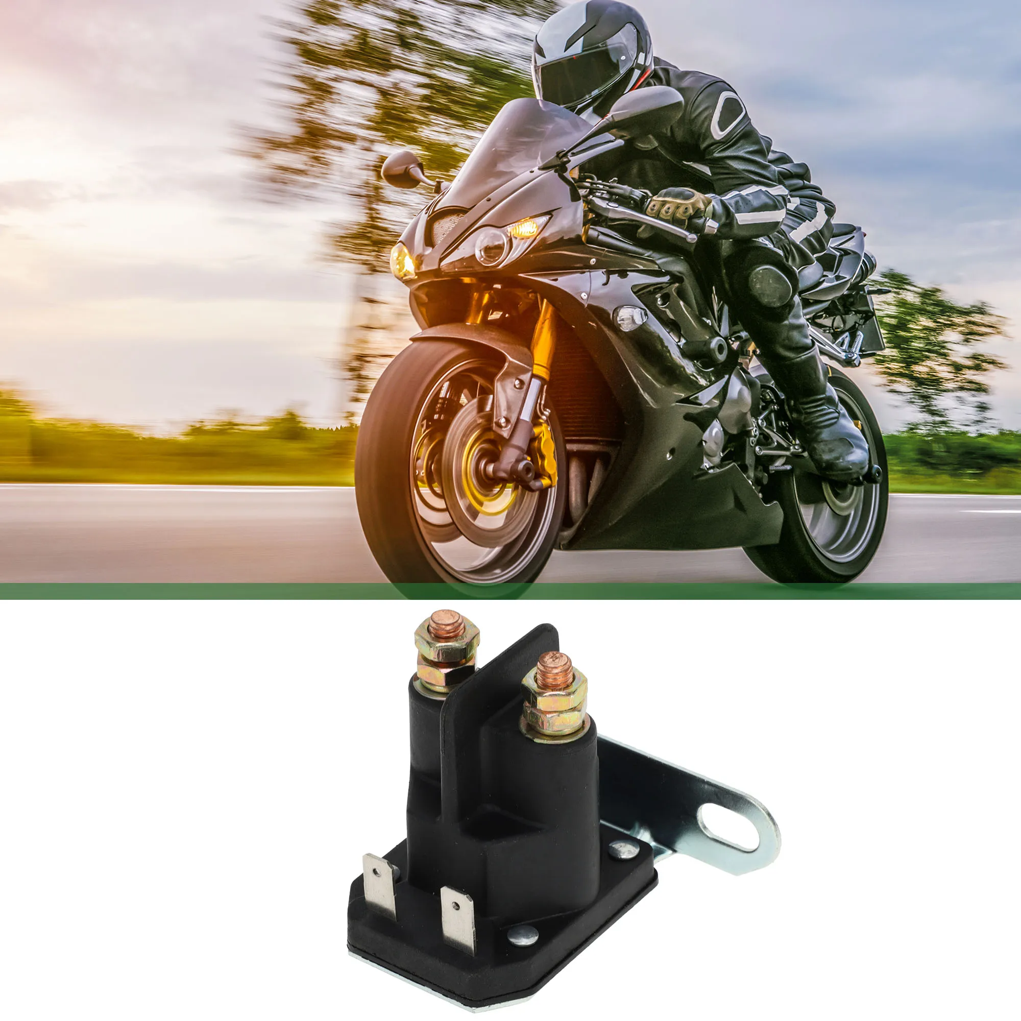 

Motoforti Auto Relay Waterproof Car Relay for Trombetta for John Deere MTD for Cub Cadet Lawn Tractor Black Multi Purpose