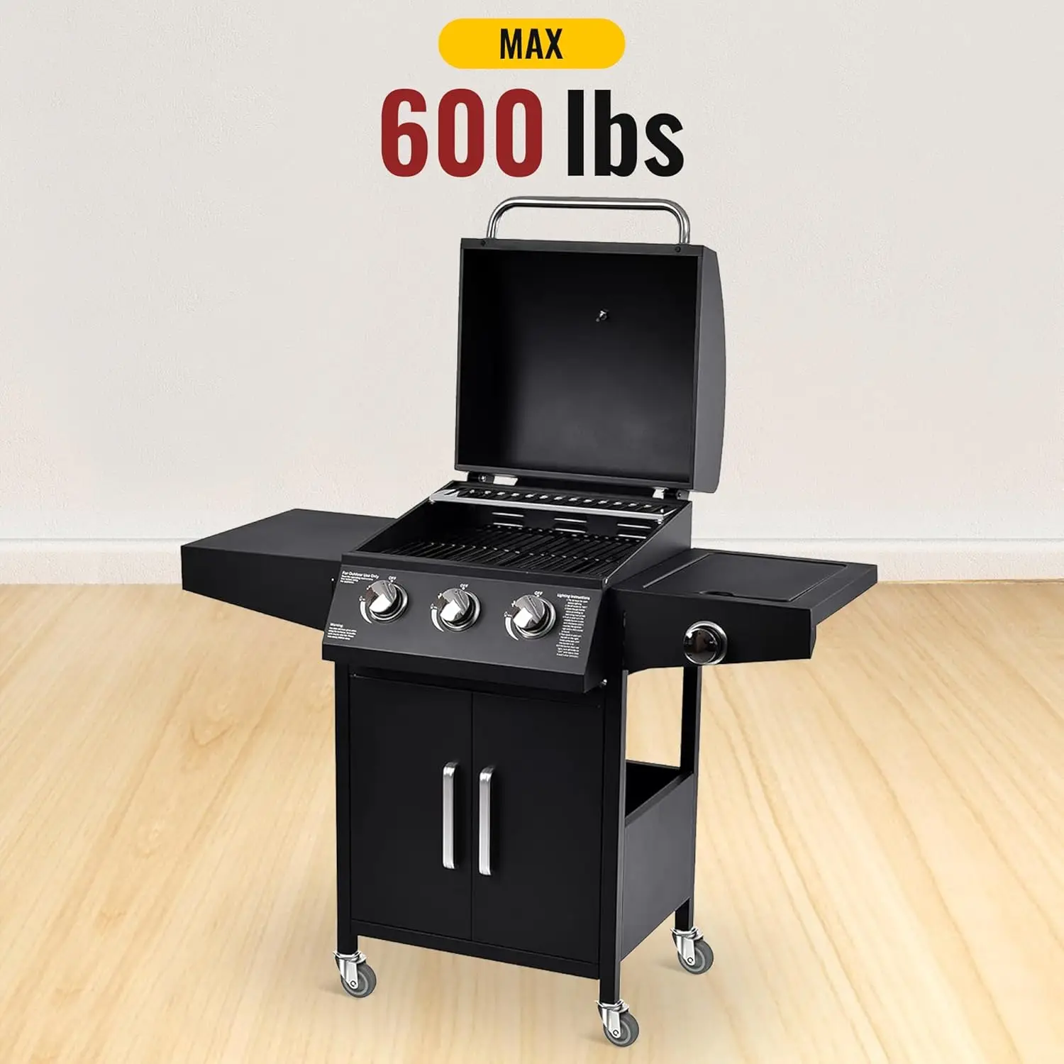 3 polegadas sem rodízios de haste de freio, conjunto de rodízios giratórios rosqueados de 4 rodízios resistentes cinza