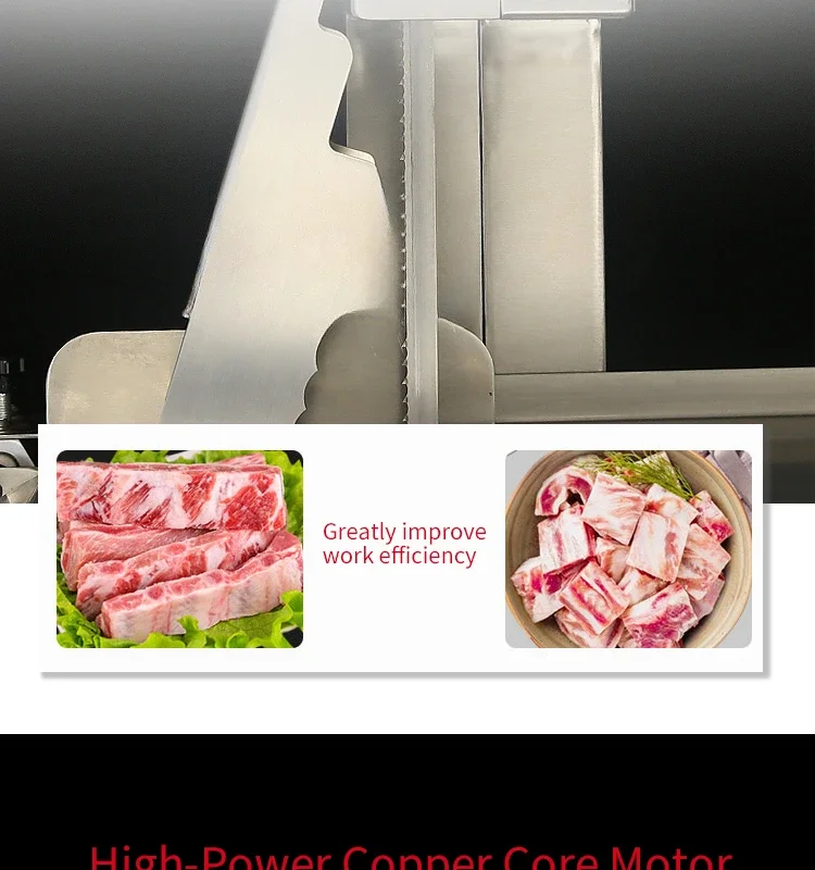 Manufacturer direct sales stainless steel commercial frozen meat fish chicken bone saw machine beef cutting machine