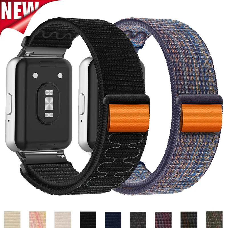 クイックナイロンループストラップ Samsung Galaxy Watch Fit 3 スポーツリストバンドブレスレット Galaxy Fit3 時計バンド交換アクセサリー