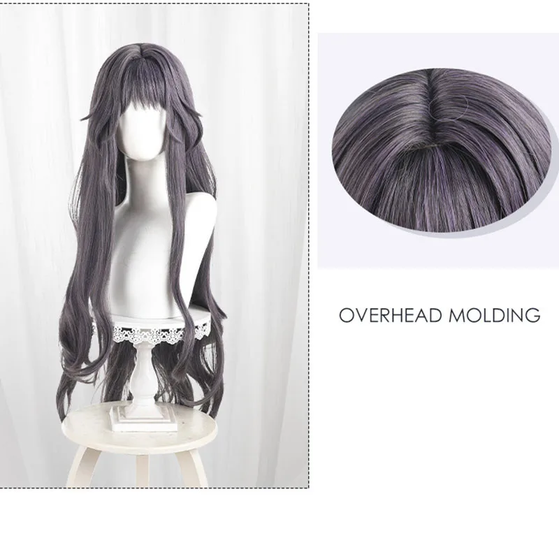 Pelucas de Cosplay Waguri Kaoruko de 90cm para mujer, flores fragantes con dignidad, peluca de Cosplay, pelo sintético resistente al calor + gorro de peluca
