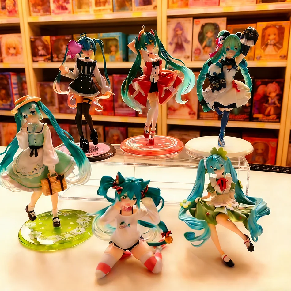 Nueva Figura de Anime de 4.33-7.87 Pulgadas, Sakura Hatsune Miku, Figuras de Acción Kawaii, Cuento de Hadas, Vocaloid, PVC, Modelo Coleccionable, Juguetes, Regalo para Niñas