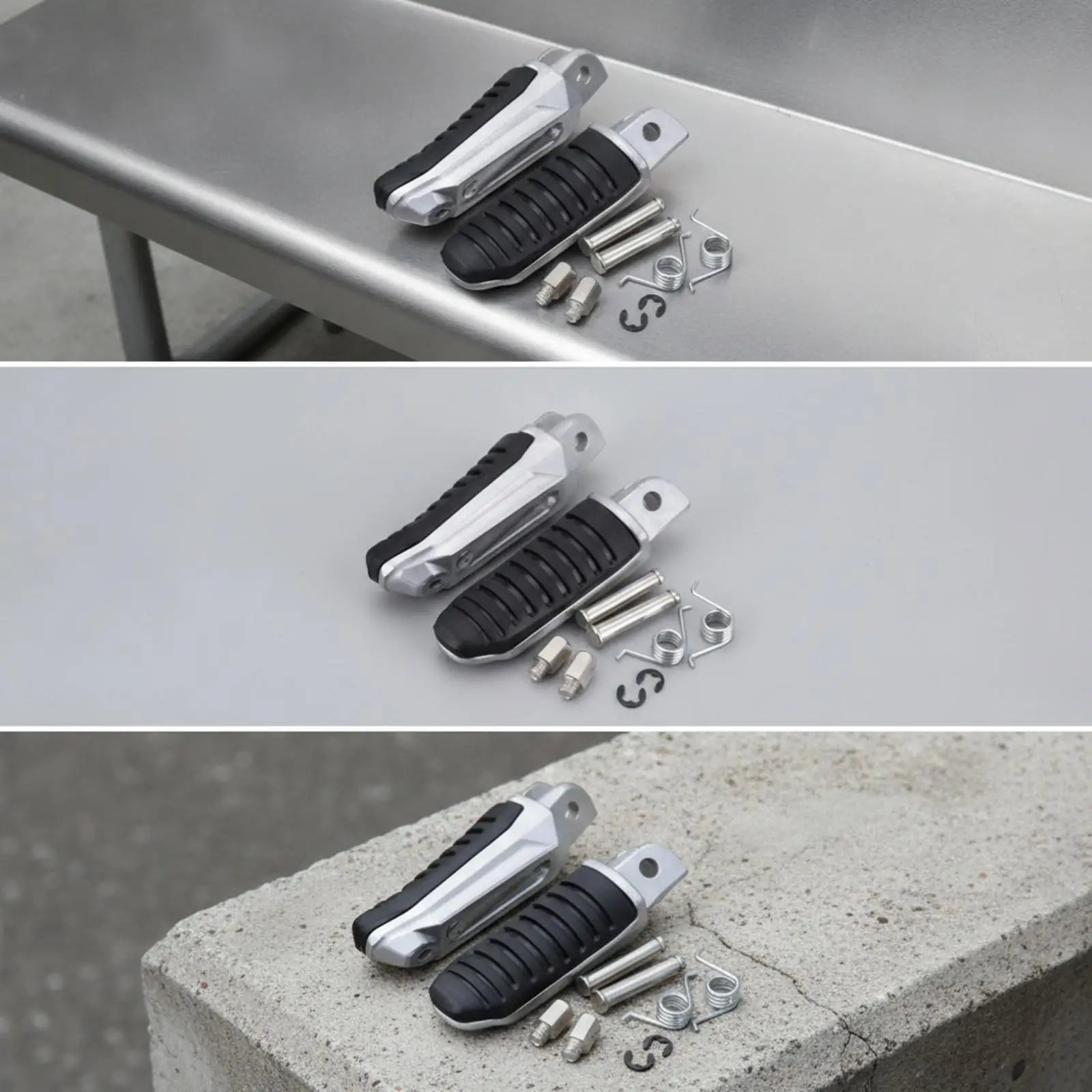 Motorcycle Foot Pegs Ribbed Footrest Easy to Install for Motorcyclists, Riders view 6